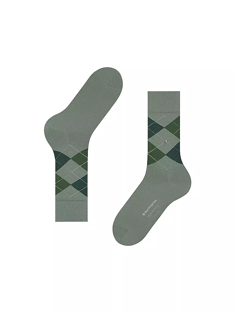 BURLINGTON | Chaussettes homme EDINBURGH 40-46 sauge | 