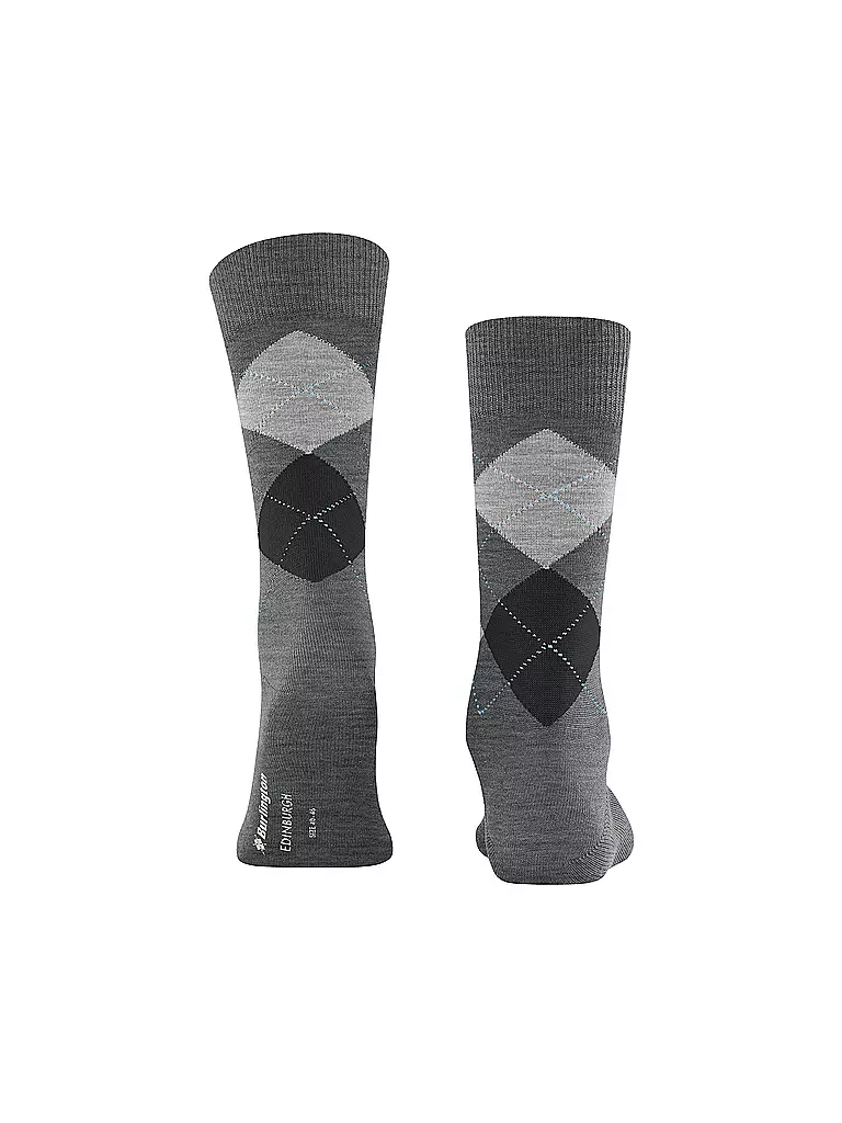 BURLINGTON | Chaussettes homme EDINBURGH asphalt mel | 