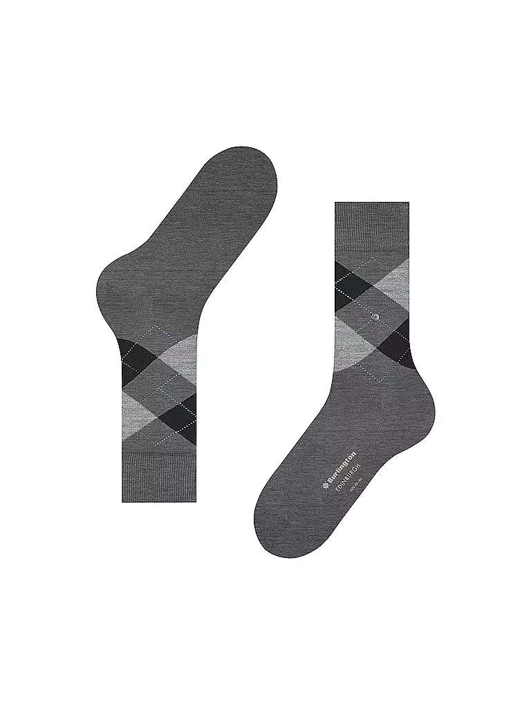 BURLINGTON | Chaussettes homme EDINBURGH asphalt mel | 