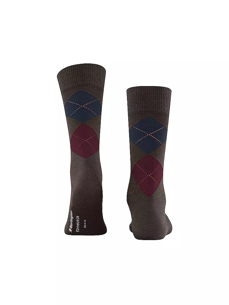 BURLINGTON | Chaussettes homme EDINBURGH marron foncé | 