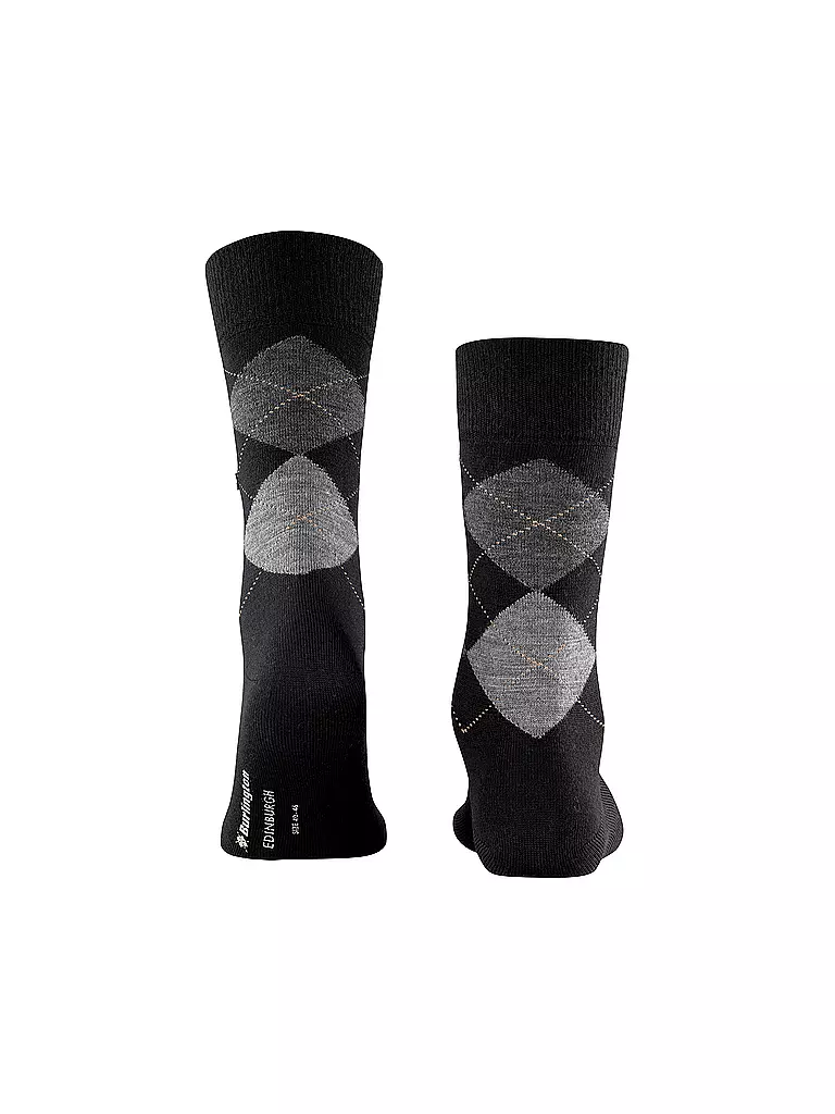 BURLINGTON | Chaussettes homme EDINBURGH noir | schwarz