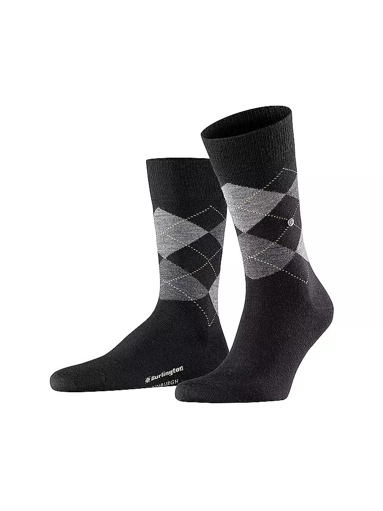BURLINGTON | Chaussettes homme EDINBURGH noir | schwarz