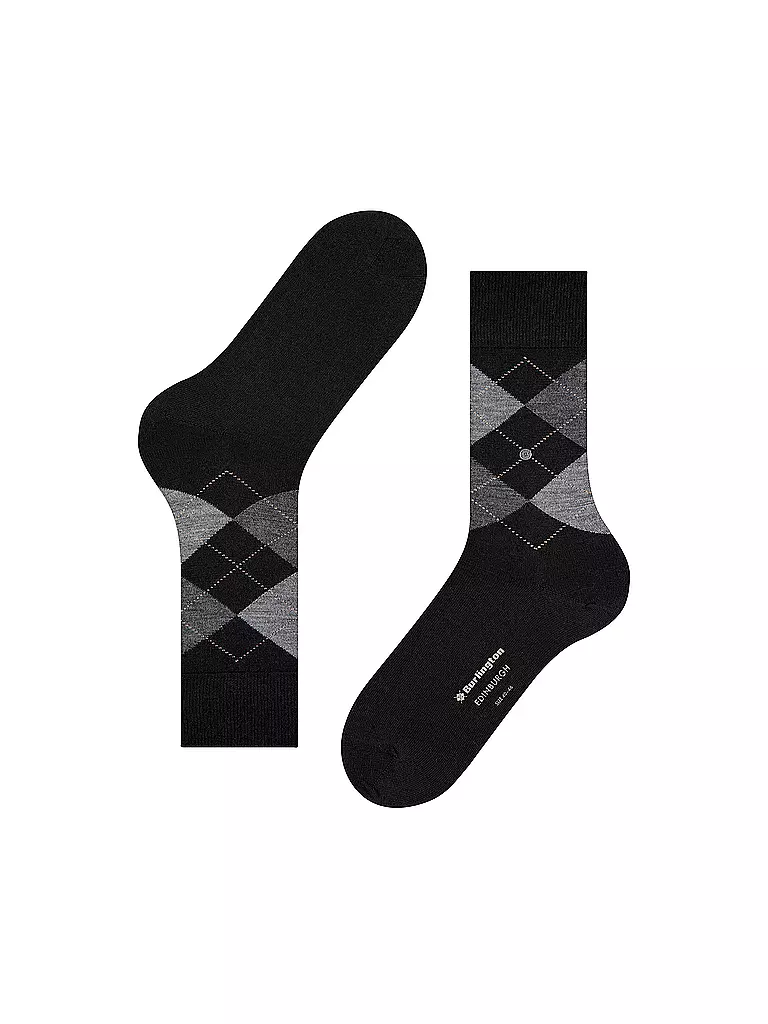 BURLINGTON | Chaussettes homme EDINBURGH noir | schwarz