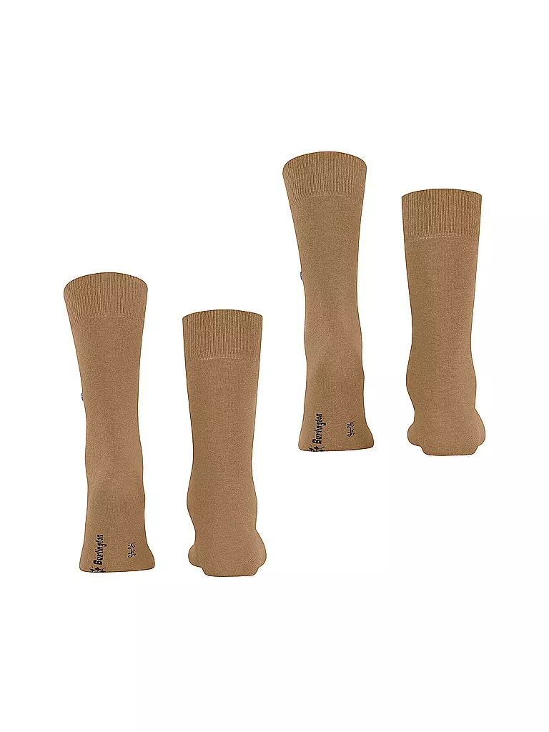 BURLINGTON | Chaussettes homme EVERYDAY, lot de 2, 40-46, sucre roux | 