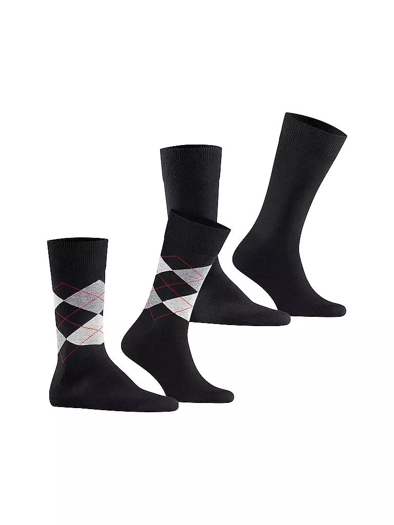 BURLINGTON | Chaussettes Homme EVERYDAY, lot de 2, 40-46 noir | 