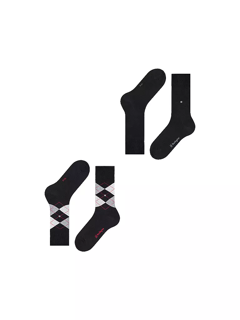 BURLINGTON | Chaussettes Homme EVERYDAY, lot de 2, 40-46 noir | 