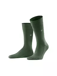 BURLINGTON | Chaussettes homme LEEDS 40-46 clarent | Vert foncé