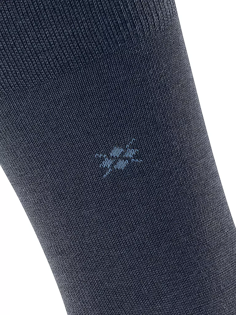 BURLINGTON | Chaussettes homme LEEDS 40-46 bleu foncé chiné | 