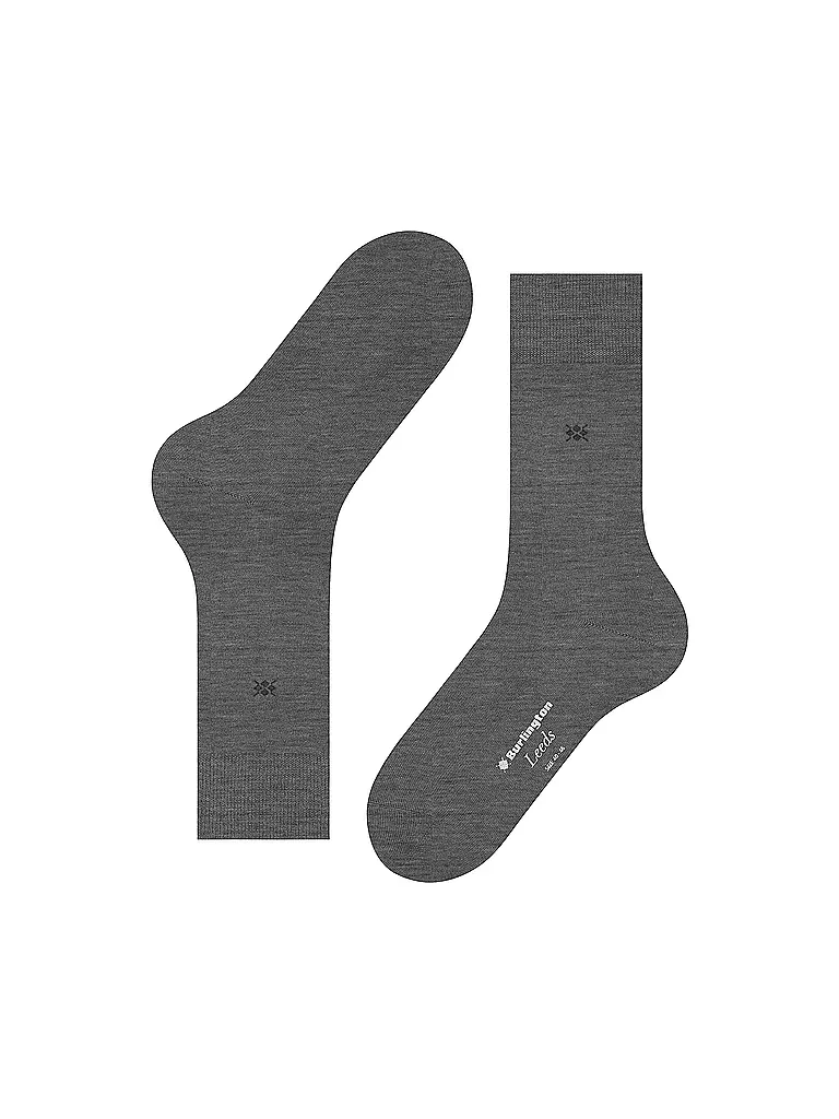 BURLINGTON | Chaussettes homme LEEDS 40-46 gris foncé | 