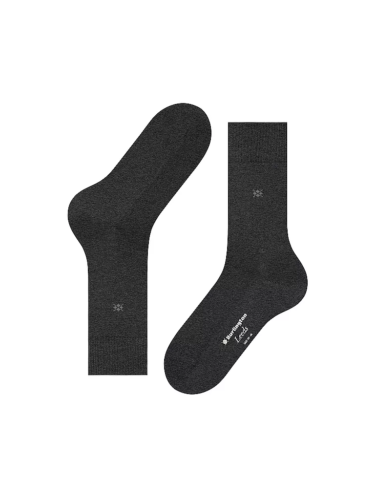 BURLINGTON | Chaussettes homme LEEDS asphalt mel | 