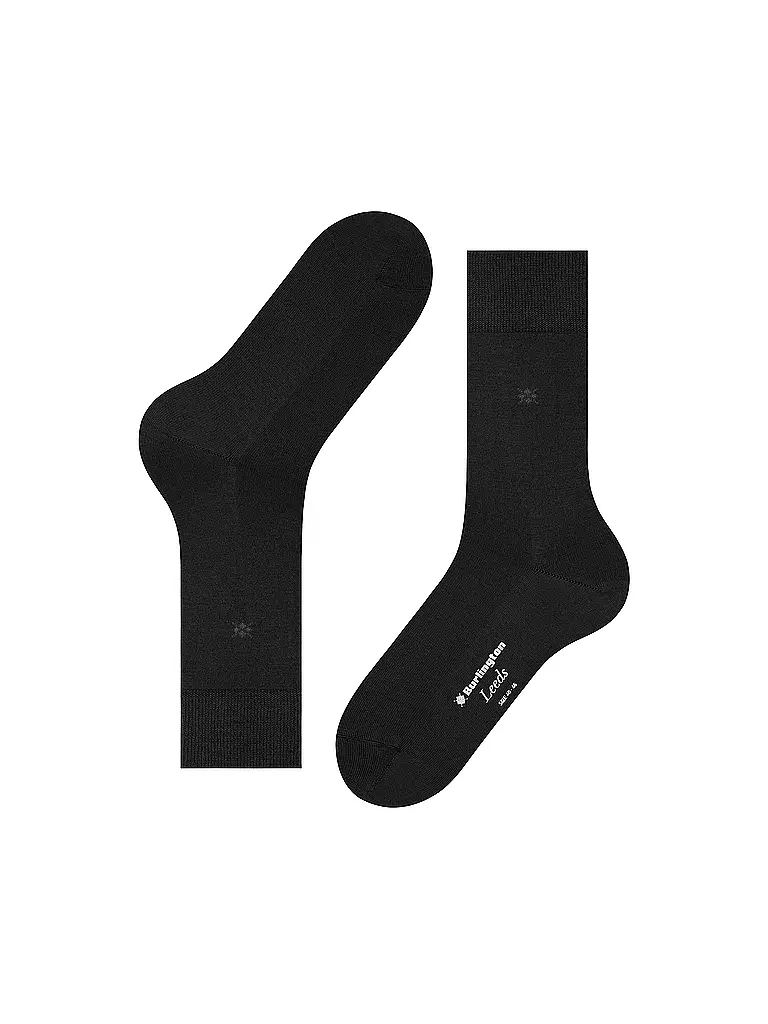 BURLINGTON | Chaussettes homme LEEDS noir | schwarz