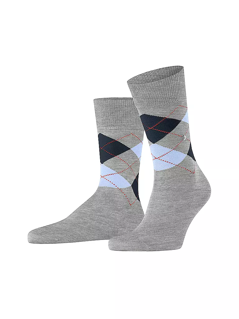 BURLINGTON | Chaussettes homme MANCHESTER 40-46 béton chiné | hellgrau