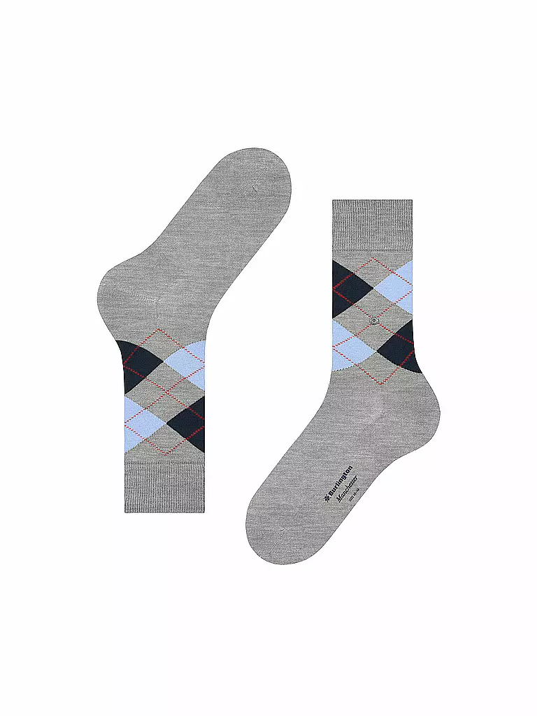 BURLINGTON | Chaussettes homme MANCHESTER 40-46 béton chiné | 