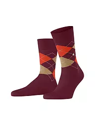 BURLINGTON | Chaussettes homme 40-46 MANCHESTER shamrock | Rouge foncé