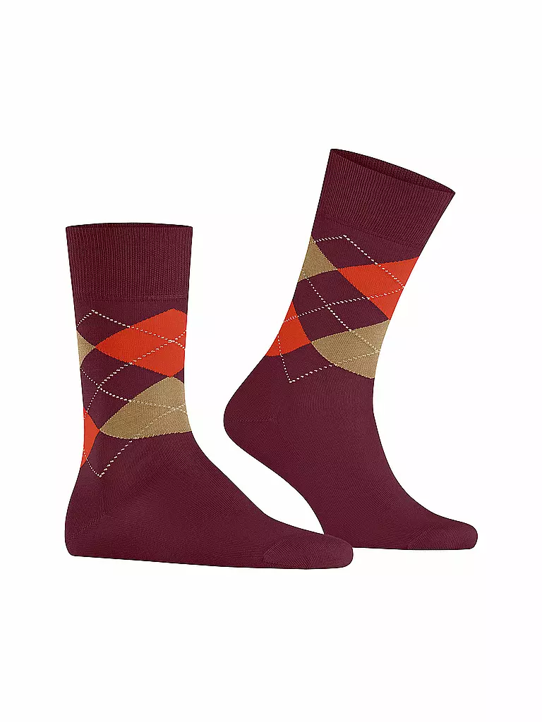 BURLINGTON | Chaussettes homme MANCHESTER bordeaux | 