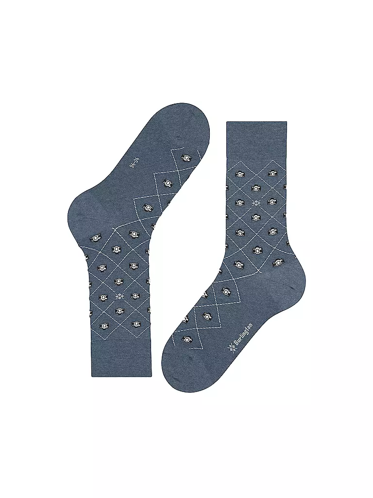BURLINGTON | Chaussettes homme SNAPSHOTS 40-46 light denim | 