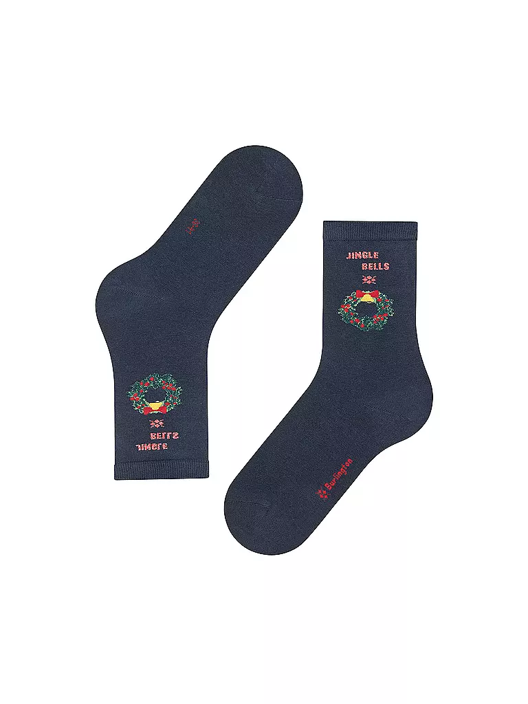 BURLINGTON | Chaussettes JINGLE BELLS 36-41 marine |