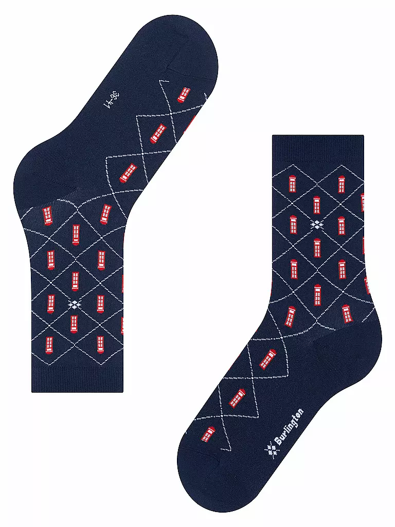 BURLINGTON | Chaussettes PHONE BOOTH marine | 