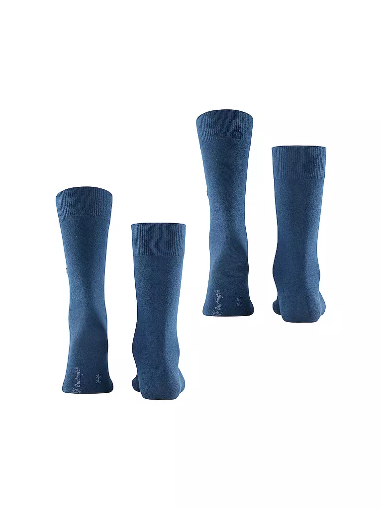 BURLINGTON | Chaussettes pour homme EVERYDAY, lot de 2, 40-46, bleu marine foncé | 