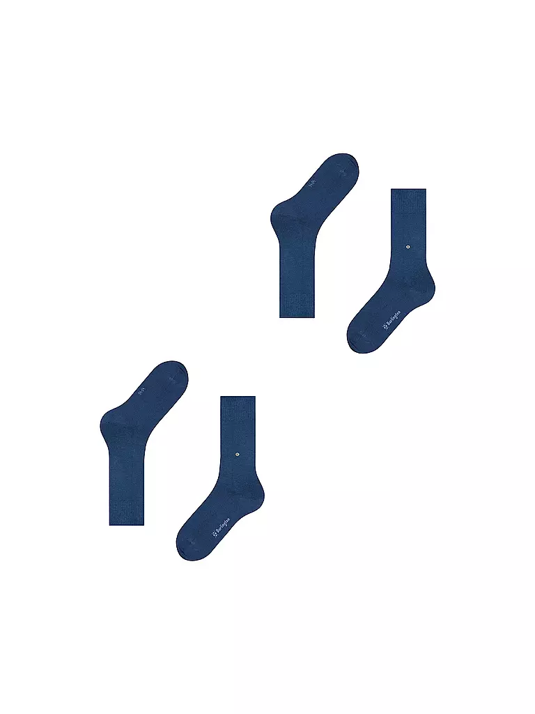 BURLINGTON | Chaussettes pour homme EVERYDAY, lot de 2, 40-46, bleu marine foncé | 