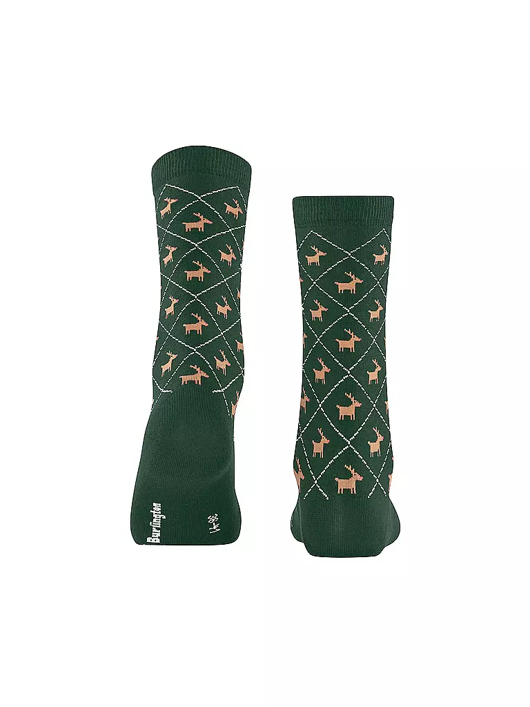 BURLINGTON | Chaussettes REINDEER 36-41 eucalyptus | Vert