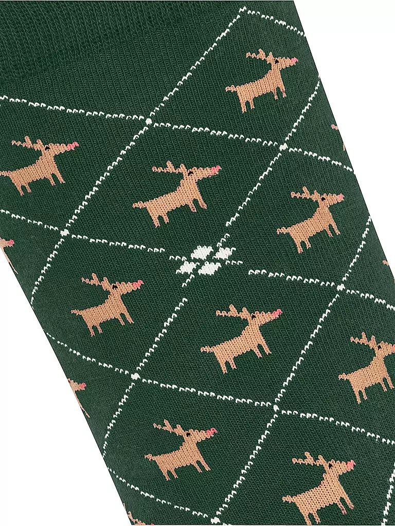 BURLINGTON | Chaussettes REINDEER 36-41 eucalyptus | Vert