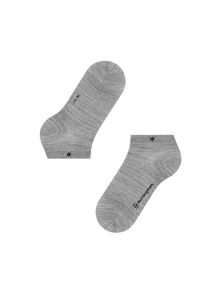 BURLINGTON | Chaussettes sneaker 36-41 SOHO VIBES gris clair | hellgrau