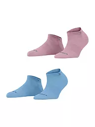 BURLINGTON | Chaussettes sneaker femme lot de 2 EVERYDAY 36-41 light jeans | Bleu