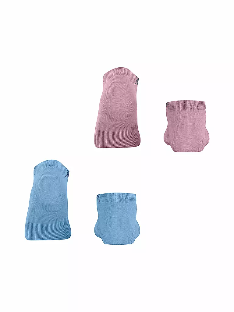 BURLINGTON | Chaussettes sneaker femme lot de 2 EVERYDAY 36-41 bleu clair | 