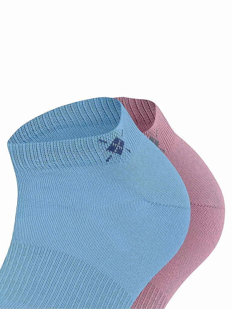 BURLINGTON | Chaussettes sneaker femme lot de 2 EVERYDAY 36-41 bleu clair | 