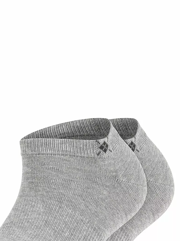 BURLINGTON | Chaussettes sneaker femme lot de 2 EVERYDAY 36-41 gris clair | 