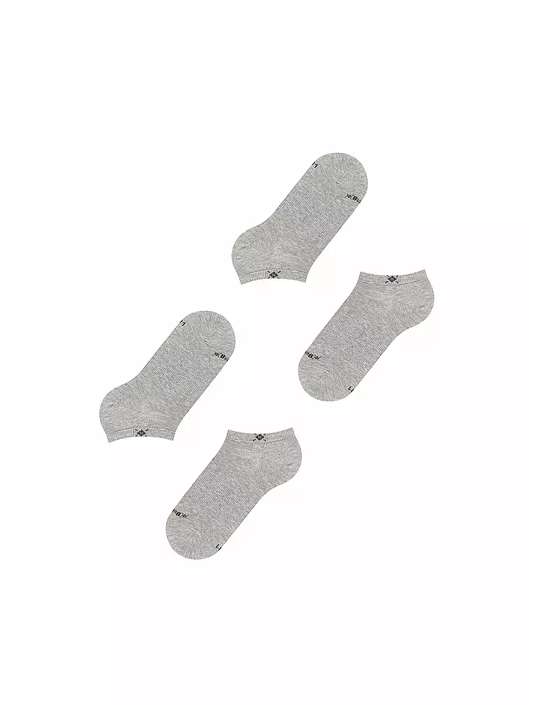 BURLINGTON | Chaussettes sneaker femme lot de 2 EVERYDAY 36-41 gris clair | 