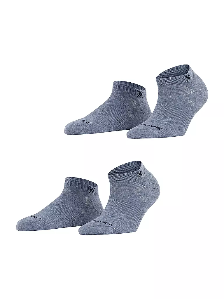 BURLINGTON | Chaussettes sneaker femme lot de 2 EVERYDAY 36-41 light jeans | blau