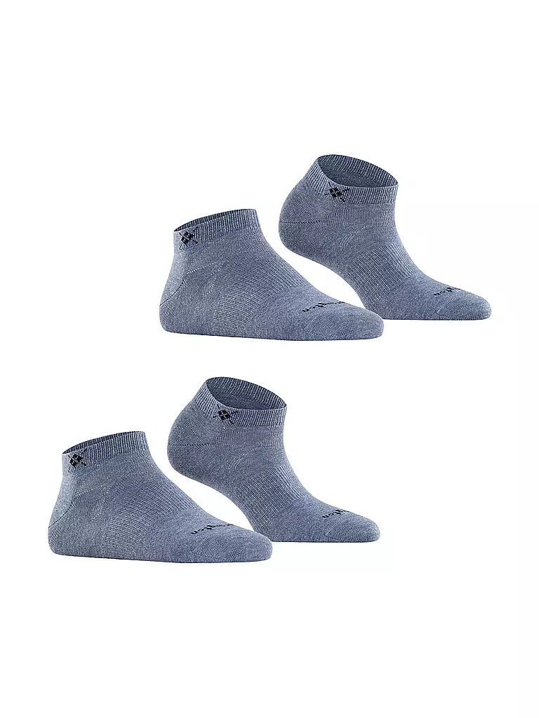 BURLINGTON | Chaussettes sneaker femme lot de 2 EVERYDAY 36-41 light jeans | 