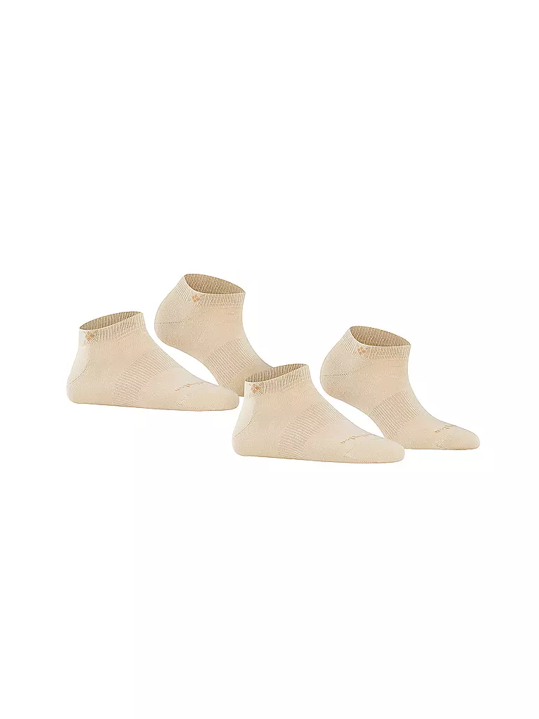 BURLINGTON | Chaussettes sneaker femme lot de 2 EVERYDAY 36-41 sandstone | 
