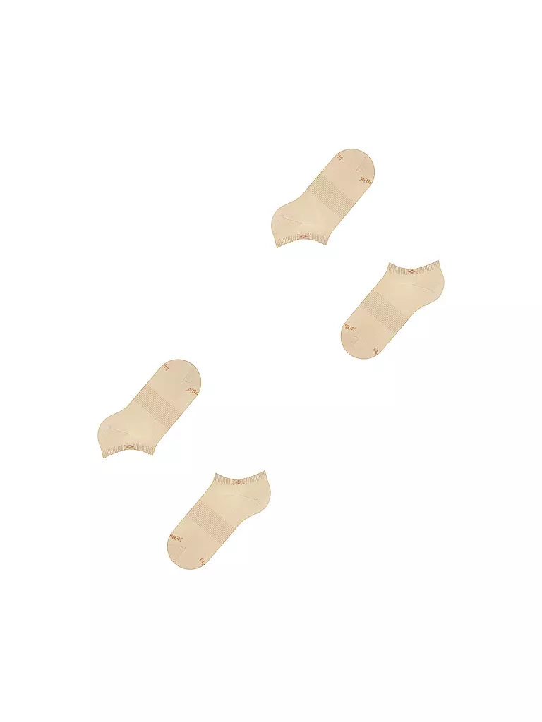 BURLINGTON | Chaussettes sneaker femme lot de 2 EVERYDAY 36-41 sandstone | 
