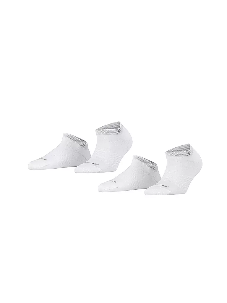 BURLINGTON | Chaussettes sneaker femme lot de 2 EVERYDAY 36-41 white | Blanc
