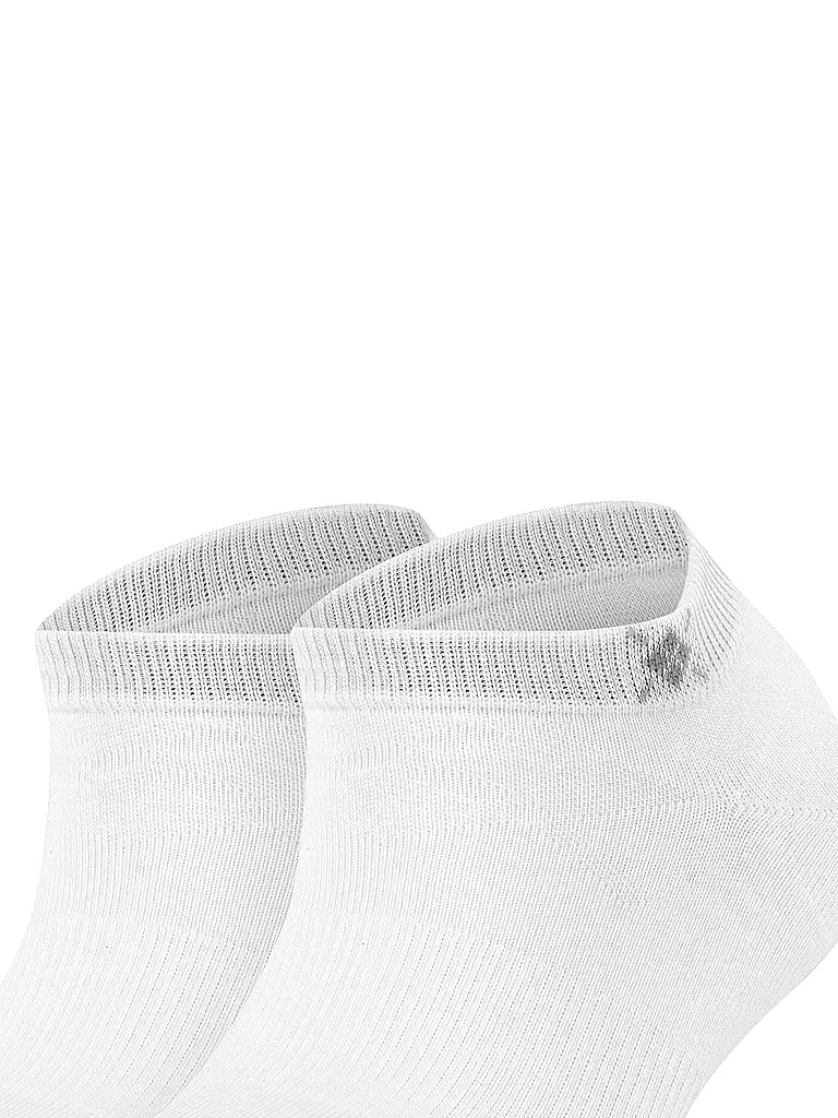 BURLINGTON | Chaussettes sneaker femme lot de 2 EVERYDAY 36-41 white | Blanc