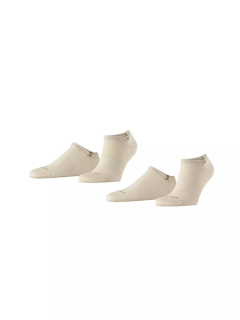 BURLINGTON | Chaussettes sneaker homme EVERYDAY, lot de 2, 40-46, couleur grès | 