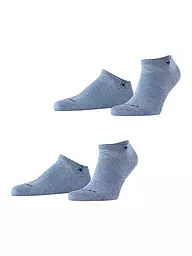 BURLINGTON | Chaussettes sneaker homme EVERYDAY, lot de 2, 40-46 sésame | Bleu