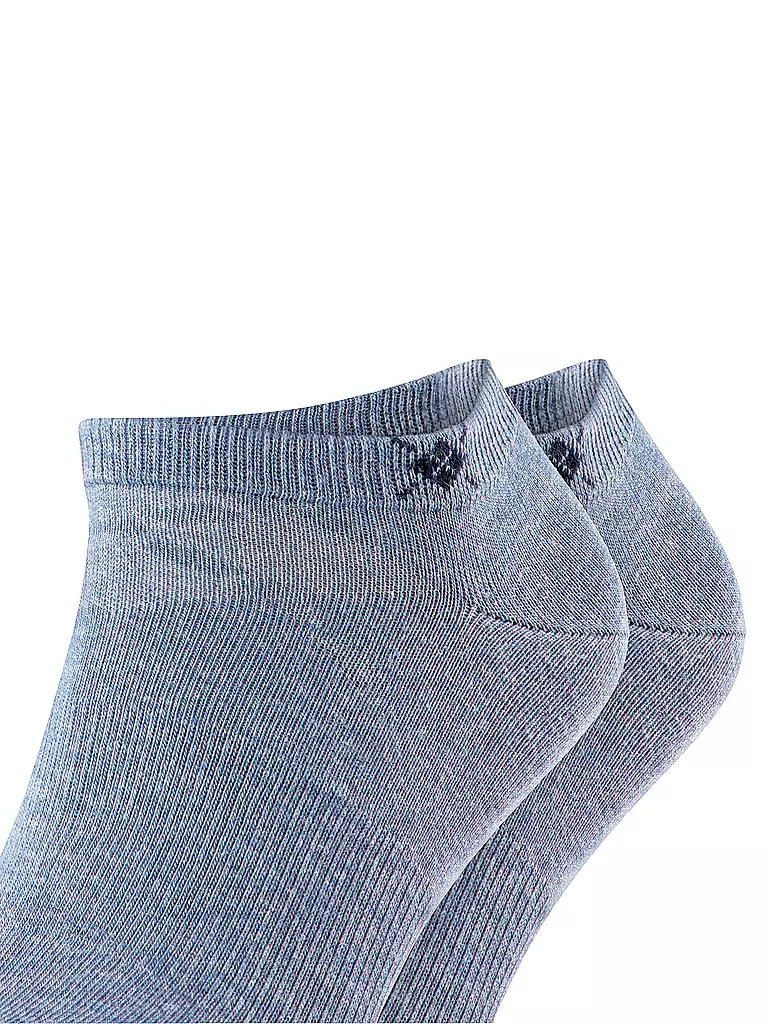 BURLINGTON | Chaussettes sneaker homme EVERYDAY, lot de 2, 40-46, jean clair | 