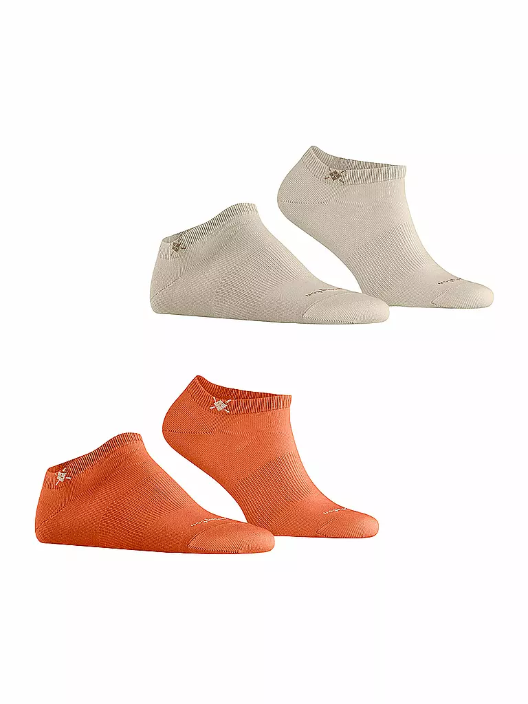 BURLINGTON | Chaussettes sneaker homme EVERYDAY, lot de 2, 40-46 citrouille | Orange