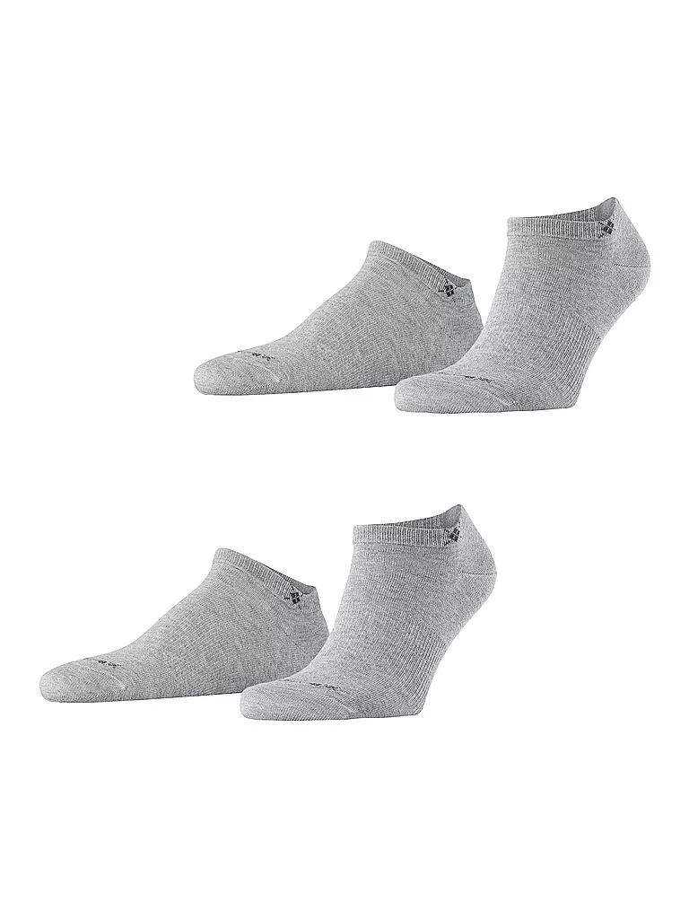 BURLINGTON | Chaussettes sneaker homme EVERYDAY, lot de 2, 40-46 gris clair | grau