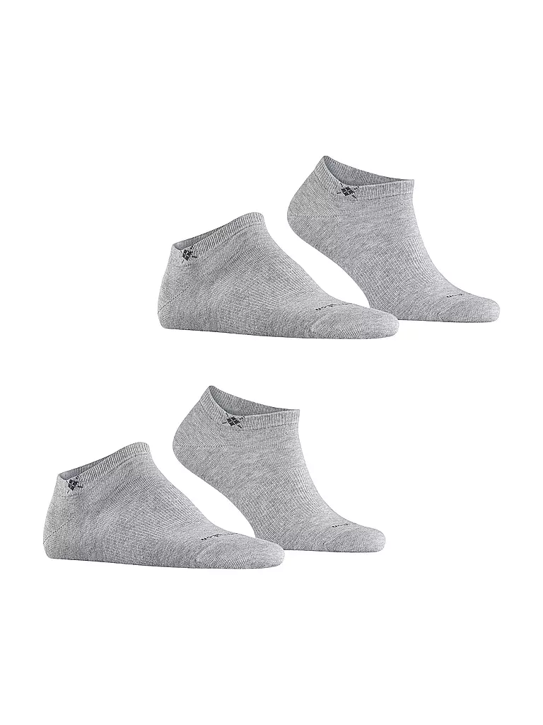 BURLINGTON | Chaussettes sneaker homme EVERYDAY, lot de 2, 40-46 gris clair | 