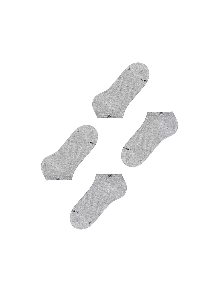 BURLINGTON | Chaussettes sneaker homme EVERYDAY, lot de 2, 40-46 gris clair | 