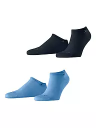 BURLINGTON | Chaussettes sneaker homme EVERYDAY, lot de 2, 40-46 sésame | Bleu