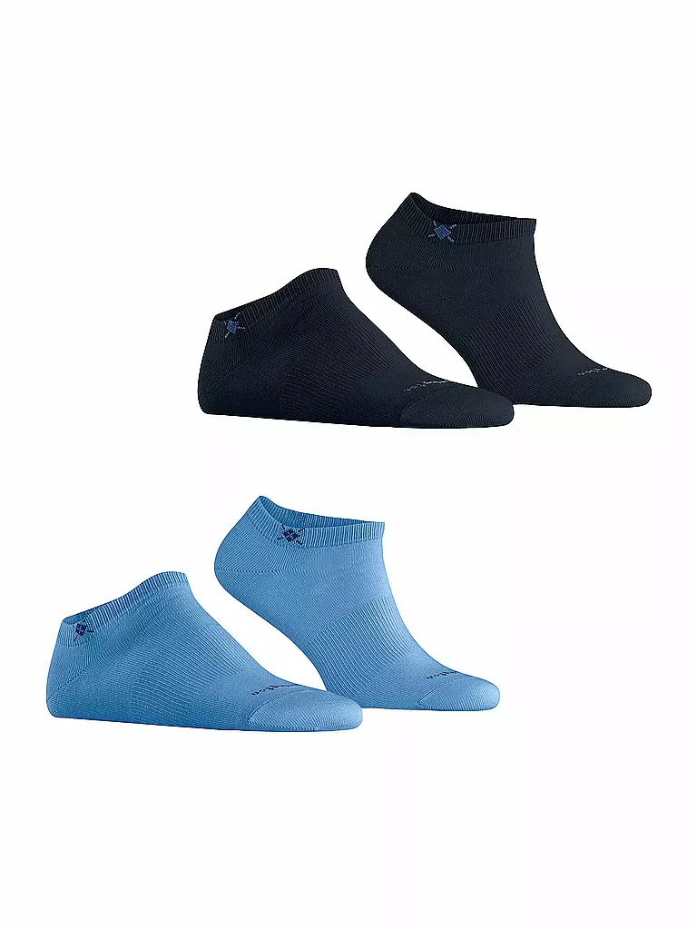 BURLINGTON | Chaussettes sneaker homme EVERYDAY, lot de 2, 40-46 marina | blau