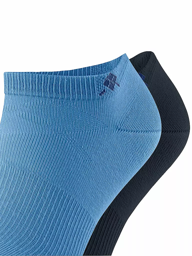 BURLINGTON | Chaussettes sneaker homme EVERYDAY, lot de 2, 40-46 marina | blau