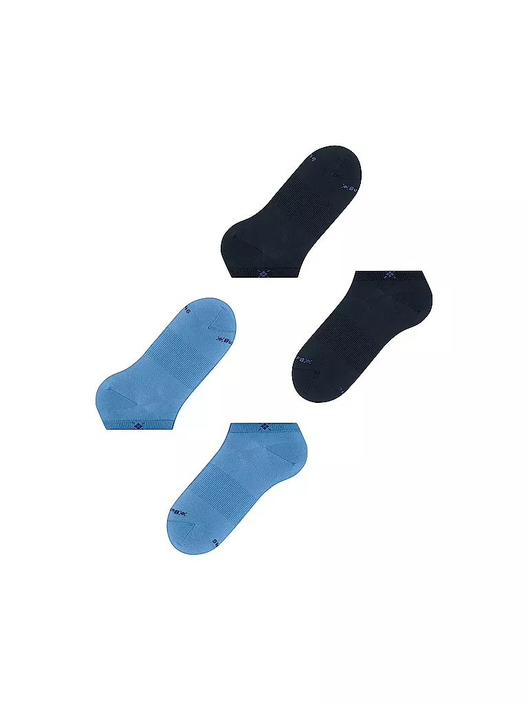 BURLINGTON | Chaussettes sneaker homme EVERYDAY, lot de 2, 40-46 marina | blau