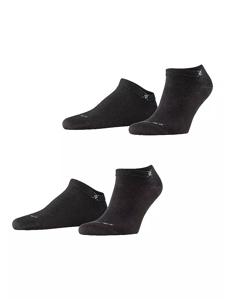 BURLINGTON | Chaussettes sneaker homme EVERYDAY, lot de 2, 40-46 noir | Noir
